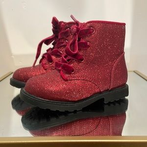 Sparkly red boots